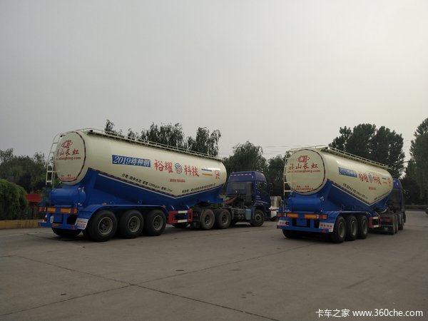 最轻的罐车粉粒物料运输半挂车图片