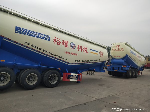 最轻的罐车粉粒物料运输半挂车图片