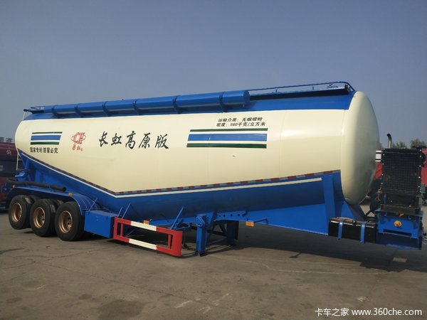最轻的罐车粉粒物料运输半挂车图片