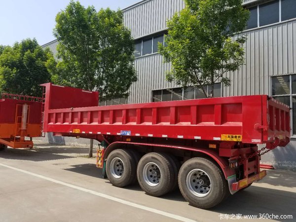 后翻一体车，内高85公分长度9米不改型车辆轻自卸半挂车图片