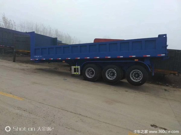 后翻一体车，内高85公分长度9米不改型车辆轻自卸半挂车图片