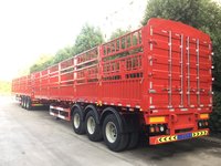 骨架仓栏半挂车,方便,快捷,湖北欧阳聚德挂车厂骨架式集装箱半挂车图片