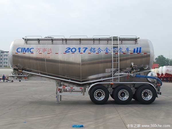 28到38方万事达铝合金罐车粉粒物料运输半挂车图片