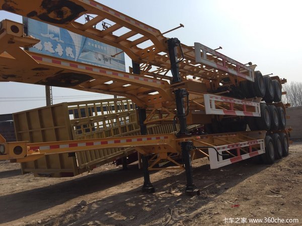 各种英尺集装箱半挂车支持以旧换新以重换轻集装箱式半挂车图片