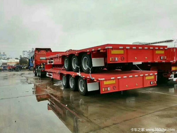 13.75米宽度3米半挂车支持以旧换新以重换轻低平板半挂车图片