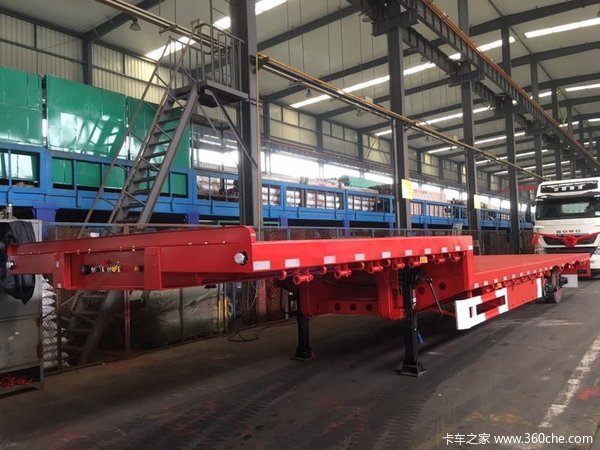 13.75米宽度3米半挂车支持以旧换新以重换轻低平板半挂车图片