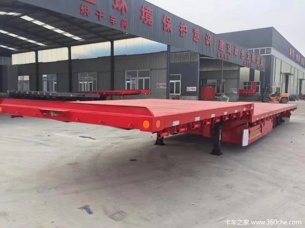 沛县13.75米平板半挂车替代17.5米平板半挂低平板半挂车图片