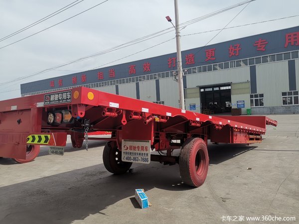 沛县13.75米平板半挂车替代17.5米平板半挂低平板半挂车图片