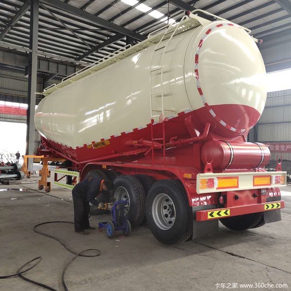 粉利物料运输车，散装水泥罐车，干湿砂浆罐车粉粒物料运输半挂车图片
