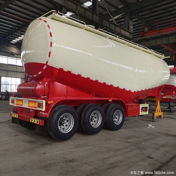 粉利物料运输车，散装水泥罐车，干湿砂浆罐车粉粒物料运输半挂车图片