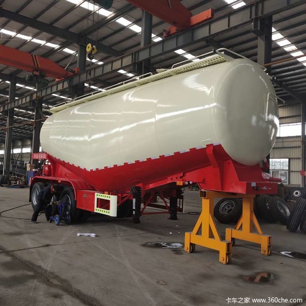 粉利物料运输车，散装水泥罐车，干湿砂浆罐车粉粒物料运输半挂车图片