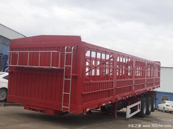 11米苍蓝侧翻自卸半挂车图片