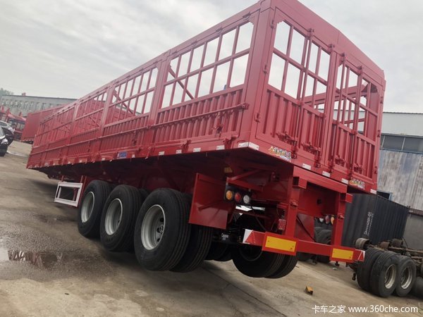 11米苍蓝侧翻自卸半挂车图片