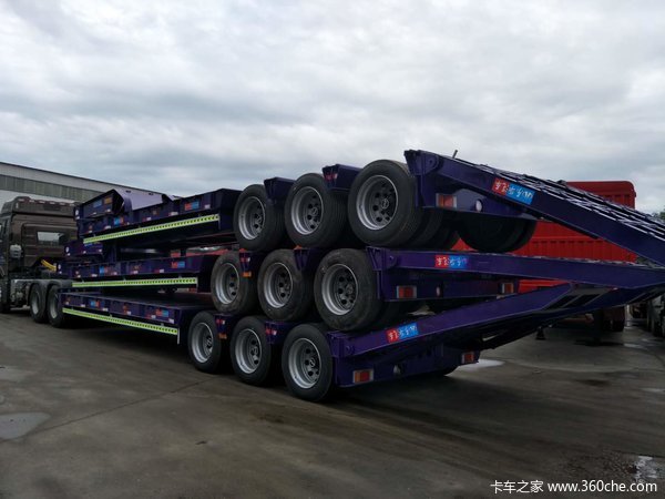 梁山东华挂车直销低平板半挂车图片