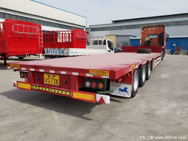 13.75米低平板前后等宽低平板半挂车图片