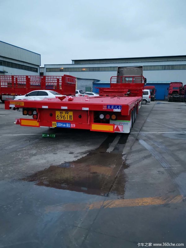 13.75米低平板前后等宽低平板半挂车图片