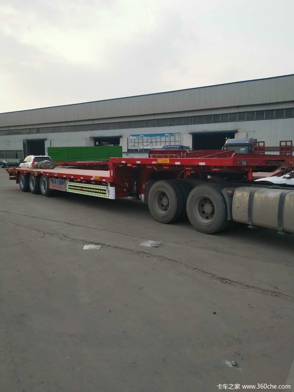 13.75米低平板前后等宽低平板半挂车图片