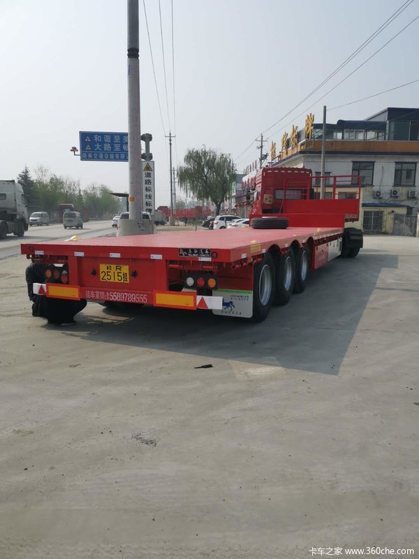 13.75米低平板前后等宽低平板半挂车图片