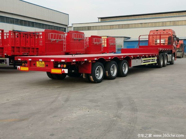 13.75米低平板前后等宽低平板半挂车图片