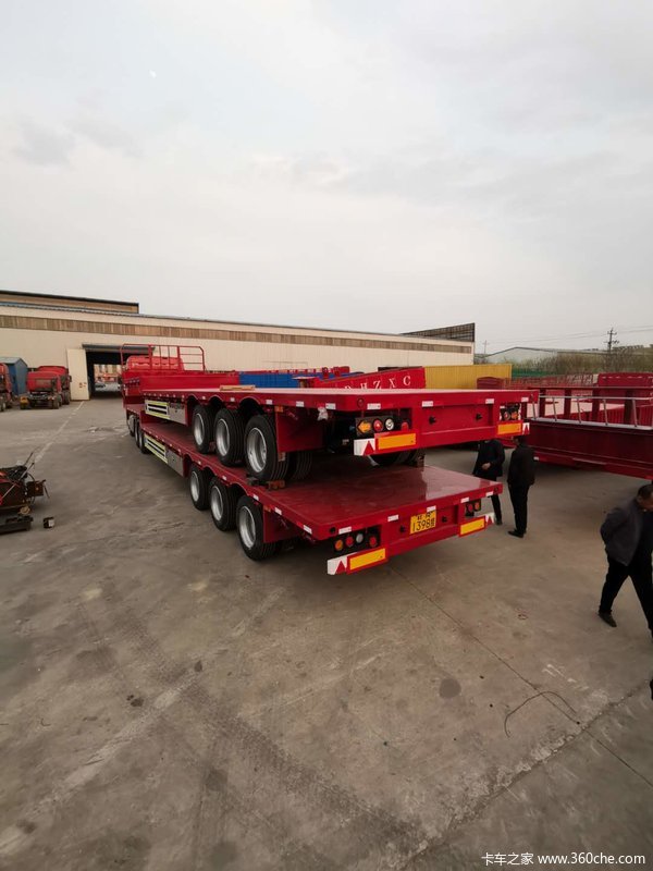 13.75米低平板前后等宽低平板半挂车图片