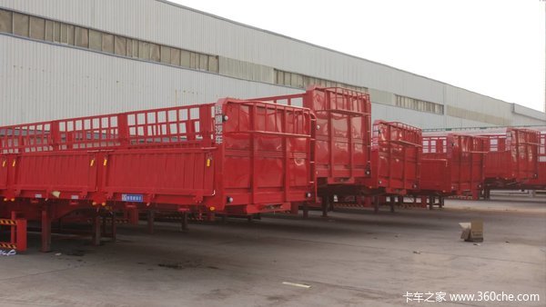 厂家直销，底价定做侧翻半挂车自卸半挂车图片