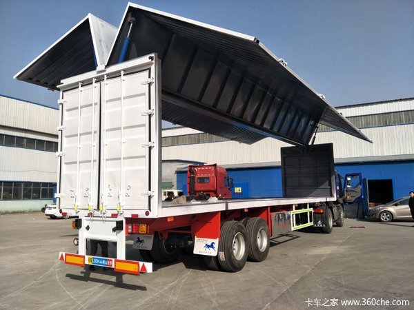 13.75米翼展车集装箱式半挂车图片