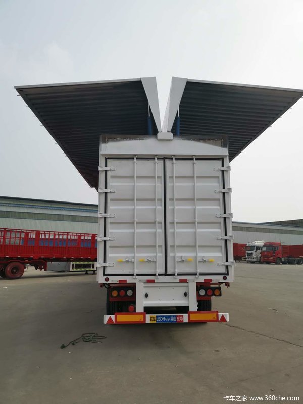 13.75米翼展车集装箱式半挂车图片