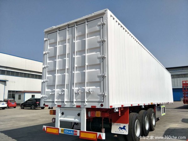 13.75米翼展车集装箱式半挂车图片