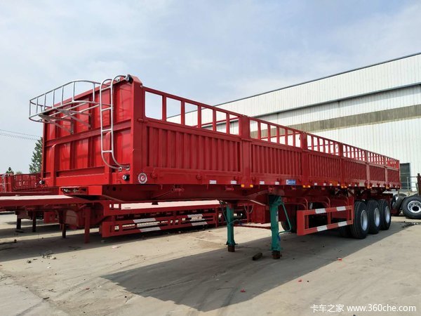 13米标准自卸半挂车！6.8吨保拉60吨自卸半挂车图片