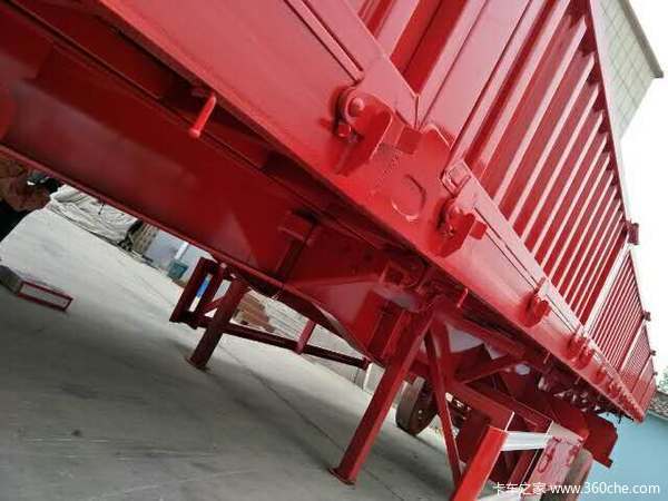 轻型标车侧翻自卸半挂车图片