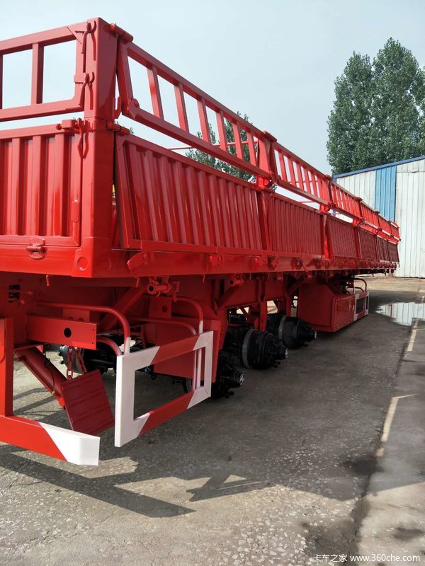 轻型标车侧翻自卸半挂车图片