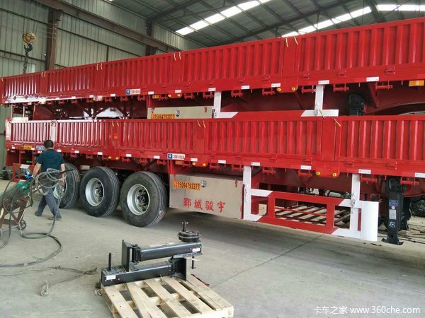 轻型标车侧翻自卸半挂车图片