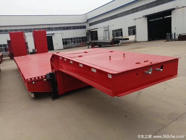 13米液压爬梯挂车价格低平板半挂车图片