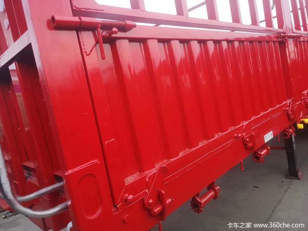 标车侧翻13米2.55米60高可带加高门栏板式半挂车图片