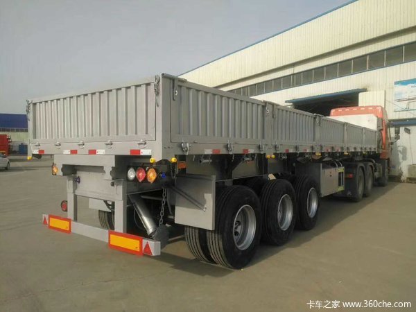 13米标车侧翻现车销售自卸半挂车图片