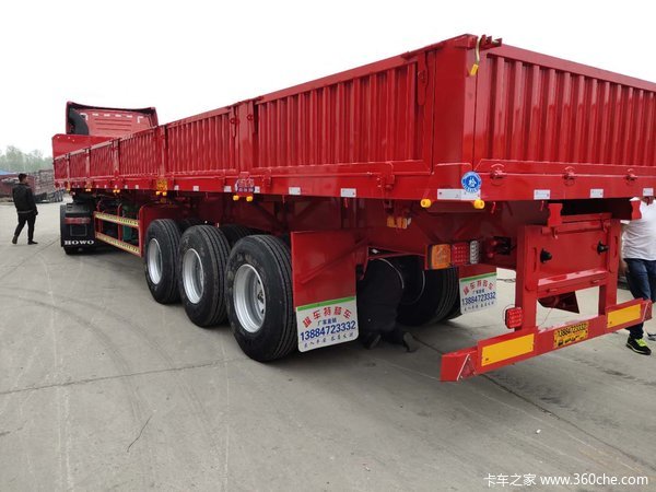 轻型标准侧翻后翻厂家直销自卸半挂车图片