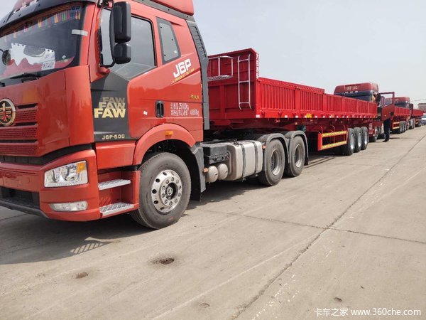 轻型标准侧翻后翻厂家直销自卸半挂车图片