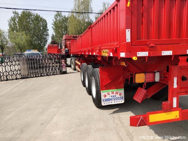 轻型标准侧翻后翻厂家直销自卸半挂车图片