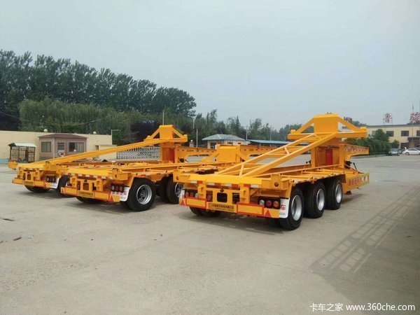 传输带自卸车，骨架后翻自卸半挂车自卸半挂车图片
