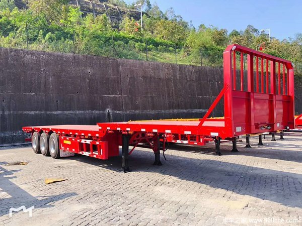 不用修的平板半挂车平板式半挂车图片