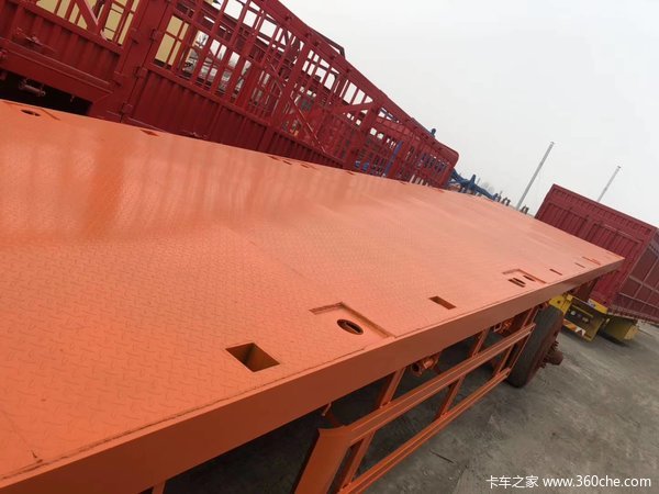 13米平板半挂车平板式半挂车图片