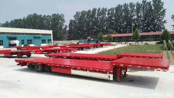 13米平板半挂车平板式半挂车图片