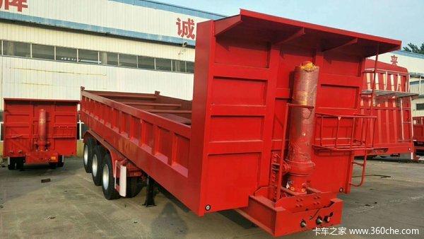 平板后翻自卸自卸半挂车图片