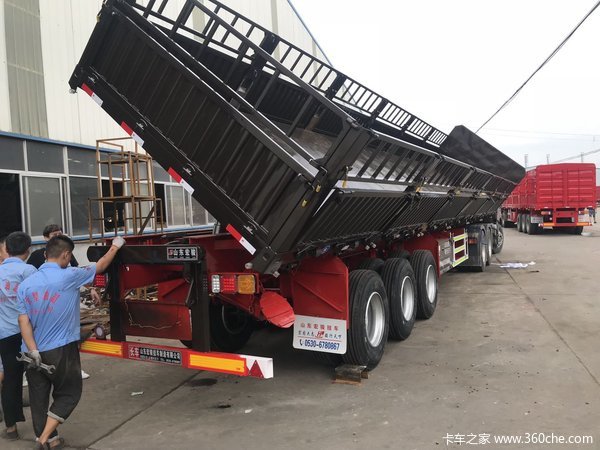13米侧翻自卸自卸半挂车图片
