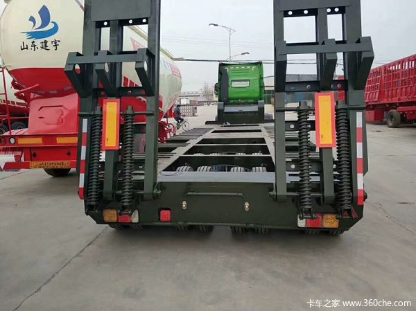 低平板半挂车勾机板系列低平板半挂车图片