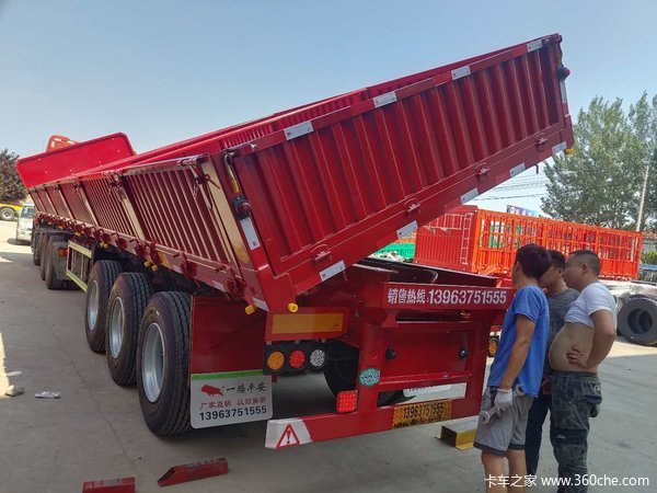 标车自卸侧翻半挂车，热门……自卸半挂车图片