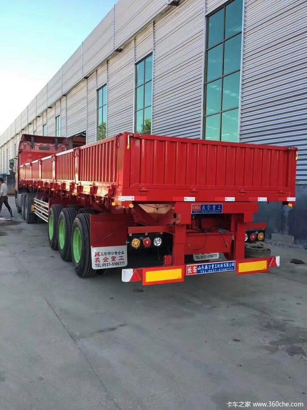 60公分标车侧翻，厂价直销自卸半挂车图片