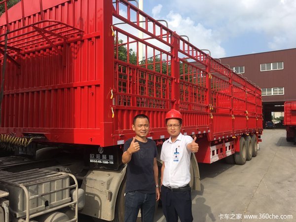 仓栏，栏板，平板，自卸，骨架，集装箱－湖北欧阳聚德挂车厂仓栅式半挂车图片