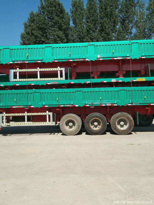 13米标箱侧翻自卸半挂车大势所趋自卸半挂车图片
