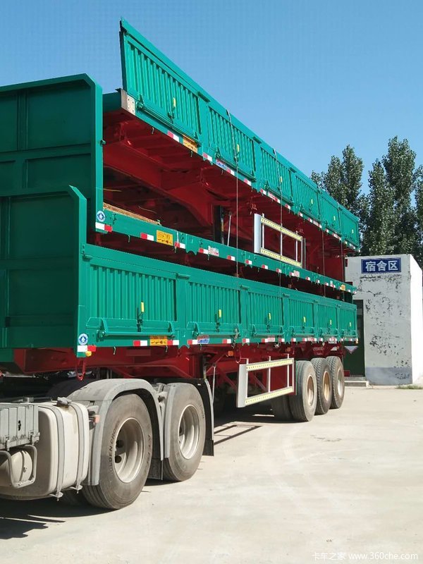 13米标箱侧翻自卸半挂车大势所趋自卸半挂车图片